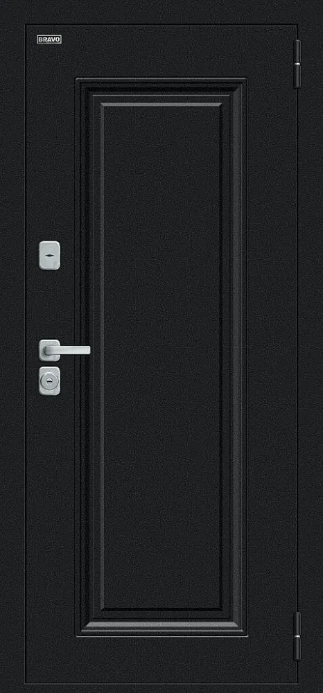 Дверь Thermo Флэш МФ/BChrome Букле черное/Cappuccino Melinga BR6215